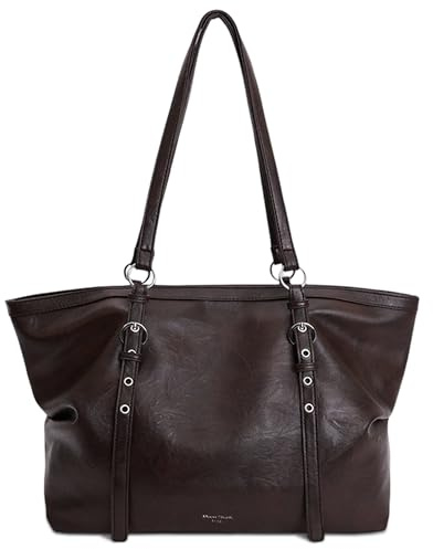 Mabecol Shopper Tasche Damen Groß, PU Leder Schultertasche, Tote Bag