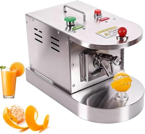 KJZQXYX Máquina peladora automática comercial de naranja y limón, pelador eléctrico de frutas y verduras, 500 piezas/h, herramienta para quitar la piel de frutas y restaurantes