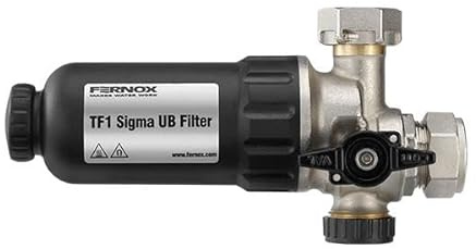 Fernox TF1 Sigma UB 22 mm Under Boiler Filter 62631 Magnetic Central Heating Filter Compact Inline Sludge and Magnetite Remover