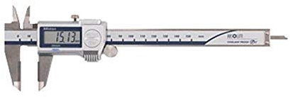 Mitutoyo 500-723-20 Digimatic Caliper with Statistical Process Control, Carbide OD/ID, 0-150 mm, IP67, 0.01 mm