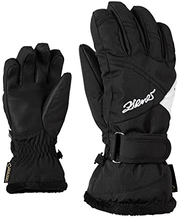 Ziener flicka LARA GTX GIRLS handske junior skidhandskar/vintersport | vattentät, andas, svart (svart) 6,5