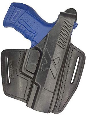 VlaMiTex B5 Leder Holster für Walther P99 und Walther PPQ Holster Schwarz