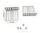 2 DIN car radio mounting L brackets with screws - metal