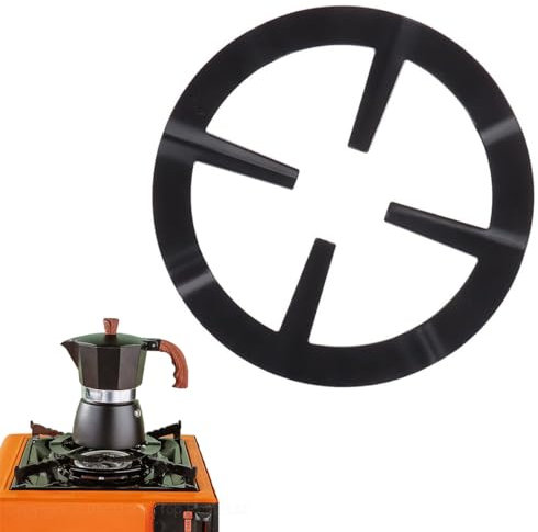 TopBrewing™ Cast Iron Universal Mocha Pot Stand ☆ Reducer Ring Holder Base Trivet for Moka Expresso Coffee ☆ Heavy Duty Thick Metal Trivits Extender for Gas Hob Stoves ☆