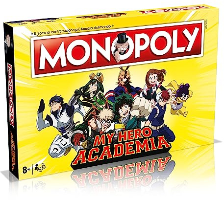 Winning Moves Monopoly My Hero Academia - Brettspiel für Erwachsene und Kinder, 2 bis 6 Spieler, ab 12 Jahren