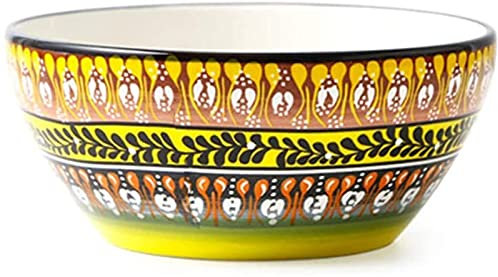 Ensembles d'assiettes à dîner, ensembles de vaisselle en porcelaine, ensemble combiné de vaisselle Bohême |10 assiettes, 2 bols, 4 tasses, 4 tasses, services de table en céramique exotique,