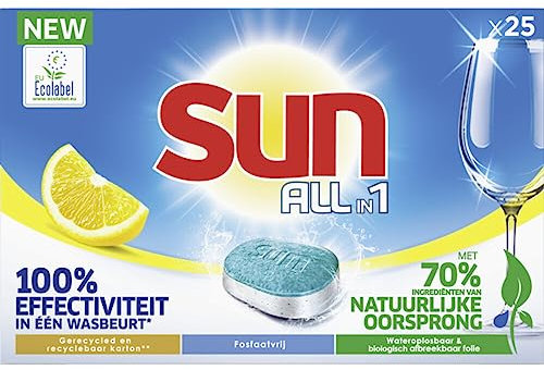 Sun Tabletas lavavajillas All-in-1 Citroen 25 piezas