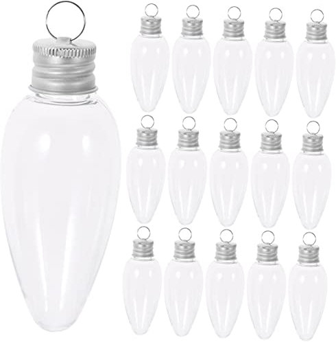 ABOOFAN 24piezas Unidades Cajas para Forma De Bombilla Envases De Duraderos para Fiestas Decoración Colgante para Regalos y Adornos Navideños