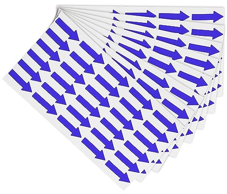 PATIKIL 180 Stück Klein Pfeil Aufkleber Blau, 30x12mm Selbstklebende Pfeil Aufkleber Etikett für Sammelalbum DIY Karten Basteln Kalender Datum Markierung Klassifizierung Büro Fabrik Lager