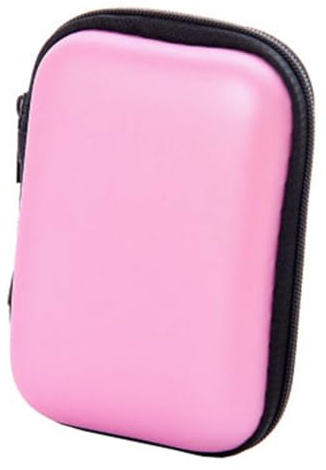 Portable Cable Case, Earbuds Case, Square Earphone Carrying Case, Small EVA Hard Protective Organizer Case for Power Cable, Earbuds and Power Bank