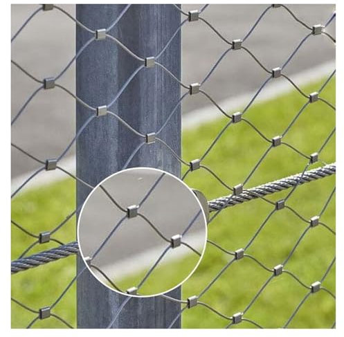 304 Filet De Corde En Acier Inoxydable,Filet De SéCurité Pour Garde-Corps D'ExtéRieur,Filet De ClôTure De DéCor De Ferme De Jardin,Filet De Protection Antivol Antichute ( Size : L1.3xW1m/L4.26xW3.28ft