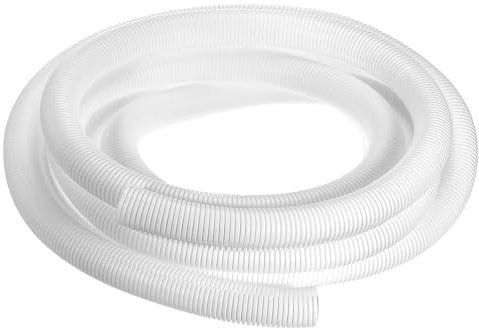 QUARKZMAN Manchon Fendu pour Fils de 7/8 Pouce x 16,4 Pieds, Gaine de Protection en Spirale, Conduit de Câble Fendu Protecteur, de Fils Flexible, Couverture de Cordon Électrique, Blanc