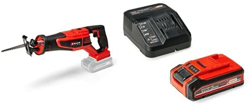 Einhell Professional Akku-Universalsäge TP-AP 18/28 Li BL Power X-Change (18 V, Brushless, 28 mm Hubhöhe, 2.500 min-1, 20 cm Schnitttiefe Holz, drehbarer Griff, inkl. 4,0 Ah Akku + Ladegerät)
