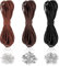 Cordoncino in pelle a 3 colori, cordoncino in finto camoscio, cordoncino in pelle, cordoncino in finta pelle, cordoncino in pelle classico per braccialetti, collane e gioielli fai da te.