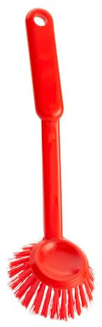 10 Stück Haug Bürsten Haug Bürsten, Spülbürste, rund, rot, L: 25,5cm, B: 6,5cm, H: 6,5cm