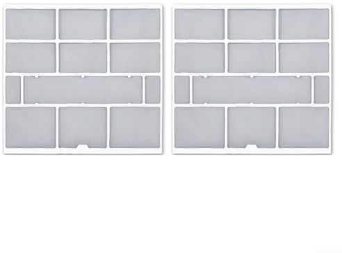 2 filtros de polvo para aire acondicionado, accesorios esenciales de unidad interior para un mejor flujo de aire (28,2 x 26,5 cm)