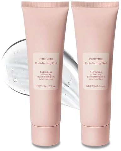 2PC Purifying Exfoliating Gel, Purifying Enzymes Exfoliating Gel,exfoliant visage,Gels exfoliant aux enzymes purifiante,peeling visage,Gommage visage et corps,pour un teint éclatant