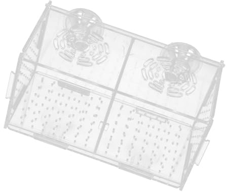 PENIKOKO Boîte Isolement pour Élevage De Poissons Aquarium Boîtes Éclosion Support Multifonctionnel Transparent pour Aquarium Modèle à Ventouse