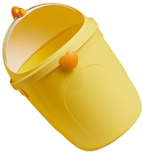 ULTECHNOVO Poubelle Multi-Usage de Poussin Couvercle, Seau Compact pour Bureau et Chambre, Rangement Pratique pour Papier et Déchets, 1 Pièce