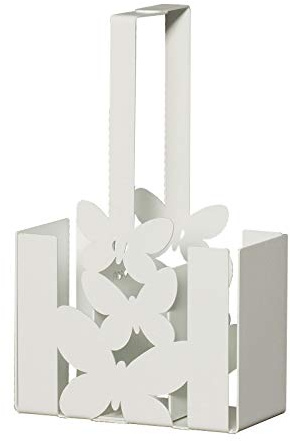 Arti e Mestieri portaposate in ferro farfalle Mod.Butterfly colore Bianco cm 15x8Px25H