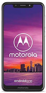 Motorola Mobility Moto One Smartphone 5,9 64 Go de mémoire Interne 4 Go de RAM Android One Blanc avec Coque de Protection