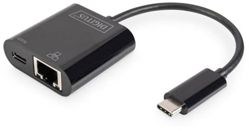 DIGITUS DN-3027 USB Type-C Gigabit Ethernet Adapter mit Power Delivery Unterstützung