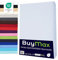 Buymax® Spannbettlaken 140x200cm Baumwolle 100% Spannbetttuch Bettlaken Jersey, Matratzenhöhe bis 25 cm, Farbe Weiß