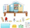 Bluey Beach Cabin Playset, With Exclusive Figure With Goggles. Includes 10 Play Pieces and Sticker Sheet