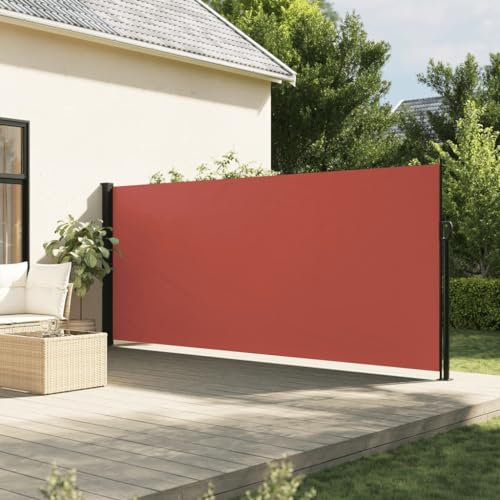 LAPOOH Seitenmarkise Terrakottarot 160x600 cm, Sichtschutz Terrasse, Windschutz Balkon, Vertikalmarkise, Balkon Seitensichtschutz, Balkon Sonnenschutz - 4004528