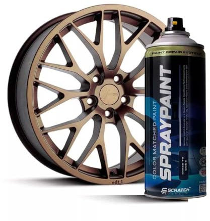 Bronze Star Metallic Alloy Wheel Paint - Premium Aerosol Spray for Durable, High-Gloss Finish on Automotive Rims - Ideal for Customization, Scratch Resistance