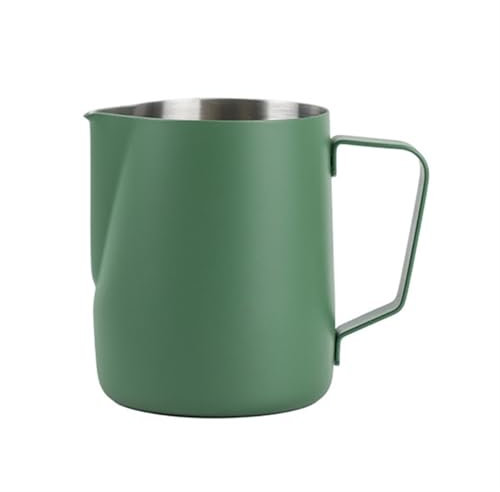 WENYOG Pot à Lait Tasse à Lait de Cuisine en Acier Inoxydable, Artisanat café Latte pichet à Mousse, pichet à Mousse, Art en Mousse, Tasses à Vapeur 350/600ml(350ml)