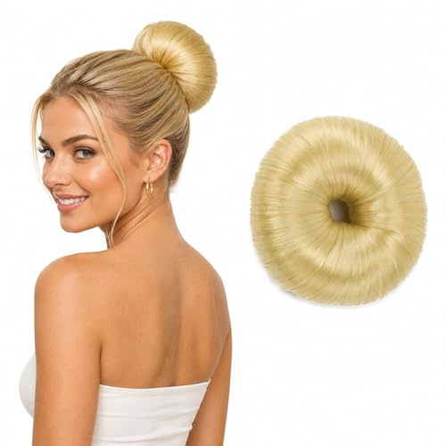 CAISHA Knotenringe Haarknoten Dutt Donut Bun Haarstyler Blond DK1