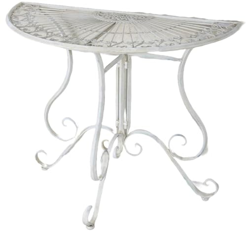 Konsolentisch Shabby Chic Konsole Weiss Wandtisch Metall Tischkonsole aja003 Palazzo Exklusiv
