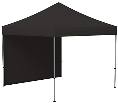 Vispronet Profi Faltpavillon Basic 3x3 m in Schwarz - Scherengittersystem - 1 Zeltwand (weitere Farben & Größen zur Auswahl)