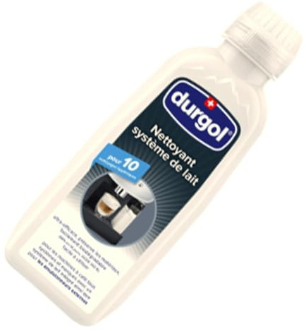 durgol Milchsystemreiniger – Entfernt Milchrückstände in Kaffeeautomaten aller Marken & in externen Milchaufschäumern – Deutsche Version –1x500ml