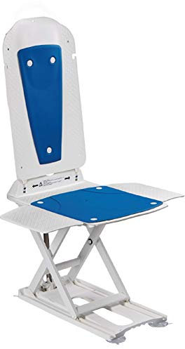 Kanjo Eco Badewannenlift mit Liege, leicht, blauer Bezüge, Badewannenheber, leicht reinigen, Zugänglichkeitshilfe