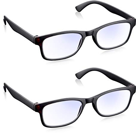 Read Optics Lesebrille / Lesebrille für Damen: schicke Kristalle BlackBerry und Pink Blush mit Strassnieten aus robustem, leichtem Polycarbonat mit ovalen optischen Gläsern