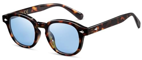 SHEEN KELLY Occhiali da sole polarizzati TR90 per uomo donna Occhiali da sole rotondi retrò Lenti fotocromatiche