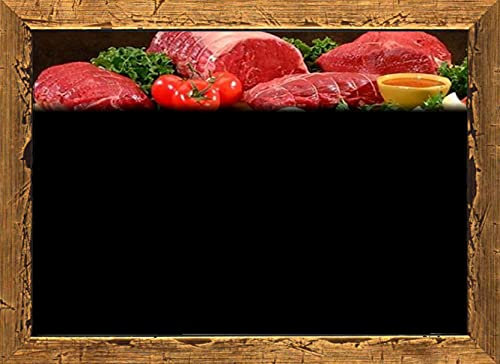 30 Preisschilder für die Metzgerei PLASTIKKARTENHALTER Lebensmittelrecht DRUCK ÄHNLICH wie TAFEL 8,3x11,3 cm. + 30 Halterungen + 1 ungiftig Marker