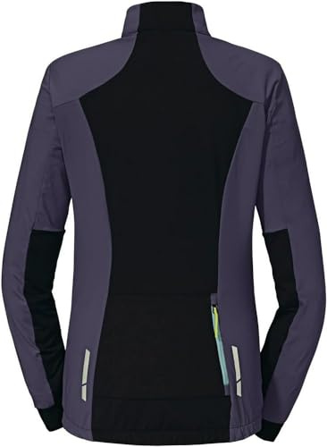Schöffel Damen Fleece Jacket Iurreta L, Fahrradjacke mit 4D BODY MAPPING, schnelltrocknender Materialmix mit Fleece und Stretch, mit Taschen