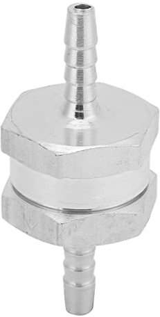 Clapet Anti-Retour de Carburant Essence à un Sens en Ligne Clapet Anti-Retour à Sens Unique sans Retour Alliage D'aluminium Universel pour L'Essence Essence Essence Eau (4 mm)
