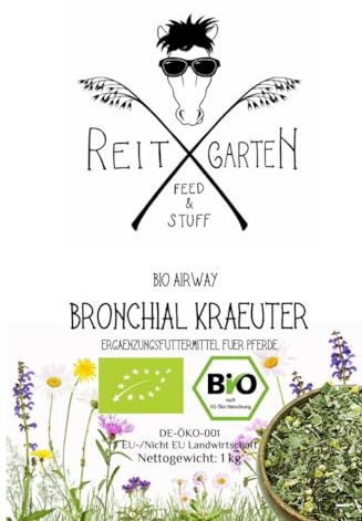 Reitgarten´s Bio Airway - Bronchial Kräuter 1 kg Pferd Kräuter Futter garantiert ohne Zusätze Kräutermischung Organic Herbs