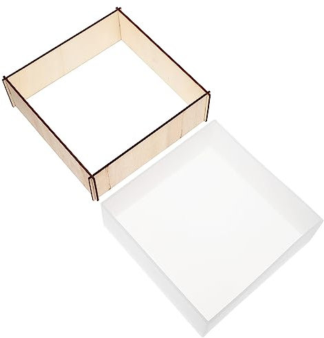 Operitacx Square Silicone Resin Moulds UK for Bookshelf Baffle Specimen DIY Decor, Reusable Flexible Mold with Easy Release and Glossy Finish for Plants and Plaster Craft Projects