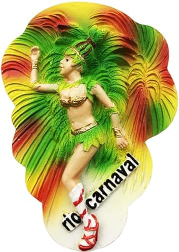 Rio Carnaval Rio de Janeiro Brasilien Kühlschrankmagnet Touristensouvenir Kühlschrankdekoration Magnet handbemalt Handwerk