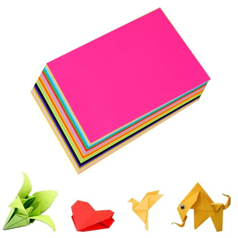 200 Sheets A4 Origami Paper, 20 Colours Double Sided 70gsm Kids Arts Crafts