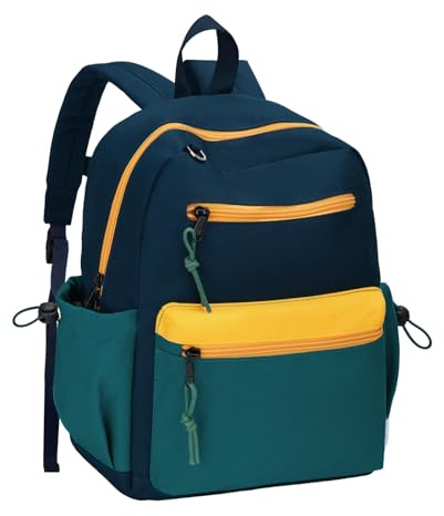 Chase Chic Mochila Escolar Infantil Combinado Azul Oscuro y Azul 2-5 Años - Tamaño Pequeño 9.2L Resistente al Agua Ligera y Cómoda para Guardería y Preescolar