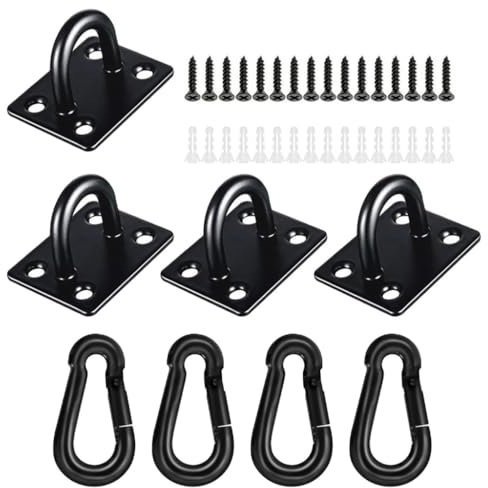 1Set Stainless Steel Ceiling Hook Suspension Brackets Hammocks Mount Ceiling Hook for Swing, Punching Bags