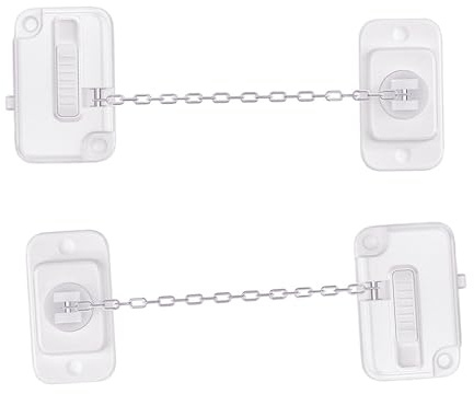 Blocco limitatore per finestre, 2 pezzi, serrature di sicurezza per bambini e animali domestici, installazione senza trapano, regolabile da 6 a 25 cm, per finestre in UPVC, legno, alluminio, finestre