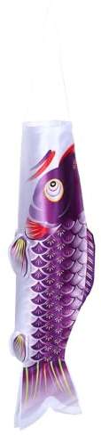 FONDOTIN Fish Windsock: Japanese Carp Windsock Fish Flag Banner for Traditional Festival Celebrations - Outdoor Hanging Wind Sock Decoration for Garden Patio Yard