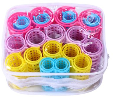 UPKOCH Hair Rollers for Medium Hair 20 Pcs Lightweight Plastic Hair Curlers with Teeth for Hair Styling in Beauty Salon